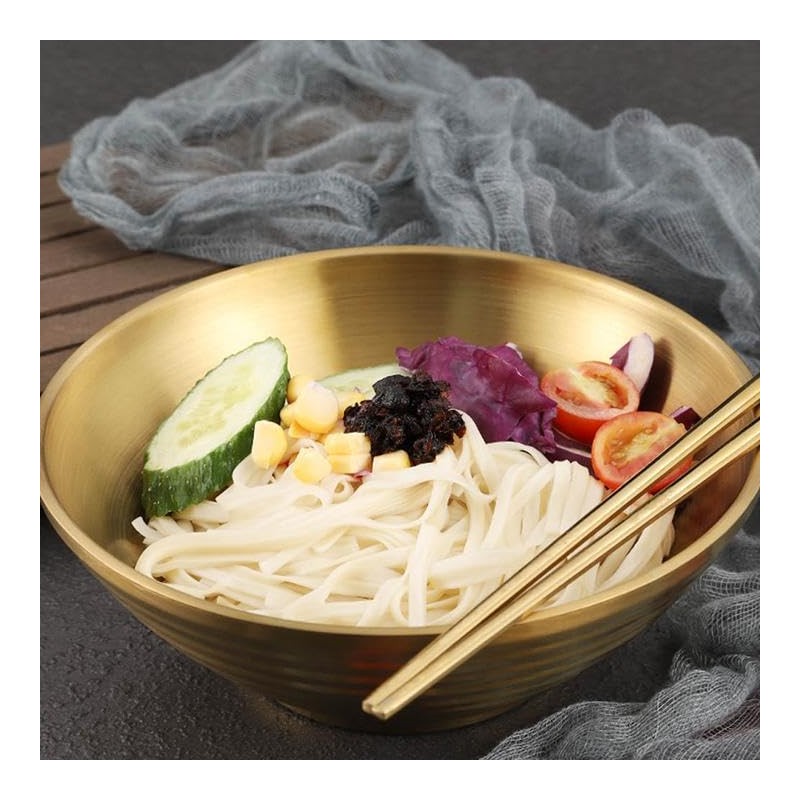 Mengbaobao Soup Bowls Ramen Bowls Set of 3 SUS304 Stainless