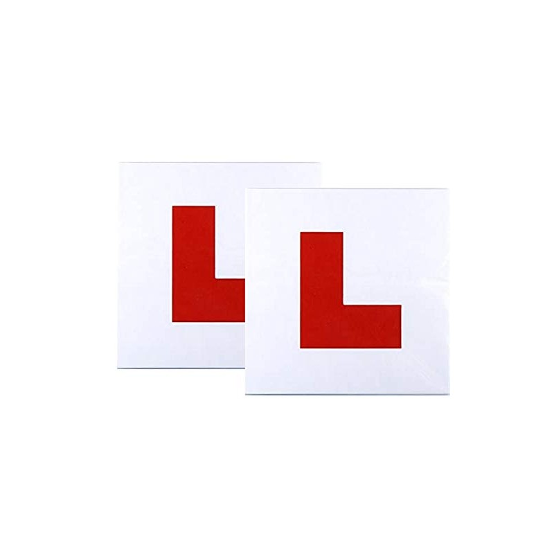 ShaniTech Pack of 2, Flexible Magnetic Car L-Plates for Learning