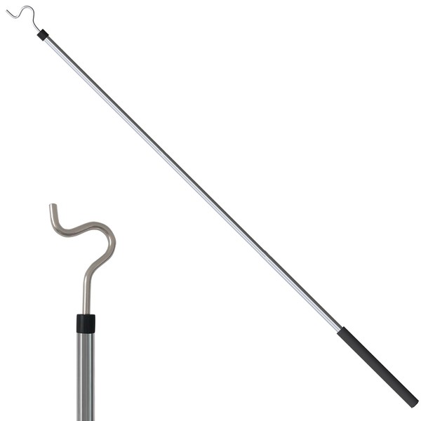 Clothes Hook Pole, Clothes Hanger Reaching Hook for Hanging Clothes