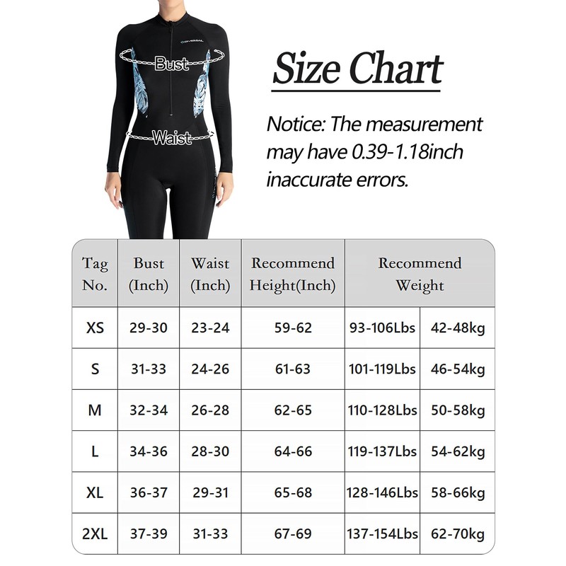 Full Body Wetsuit Women Patchwork Prints Floral Long Sleeve Diving