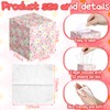 Fourluoo 12 Pack Valentine's Day Facial Tissues Cube Boxes Face