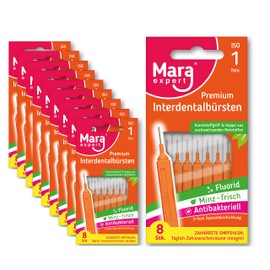 MARA EXPERT Interdental Brushes ISO 1 - Interdental Brushes for Teeth Cleaning Spaces - Dental Brushes Dental Care - Interdental Brushes - Brushes for Interdental Spaces by MARA EXPERT (Pack of 80)
