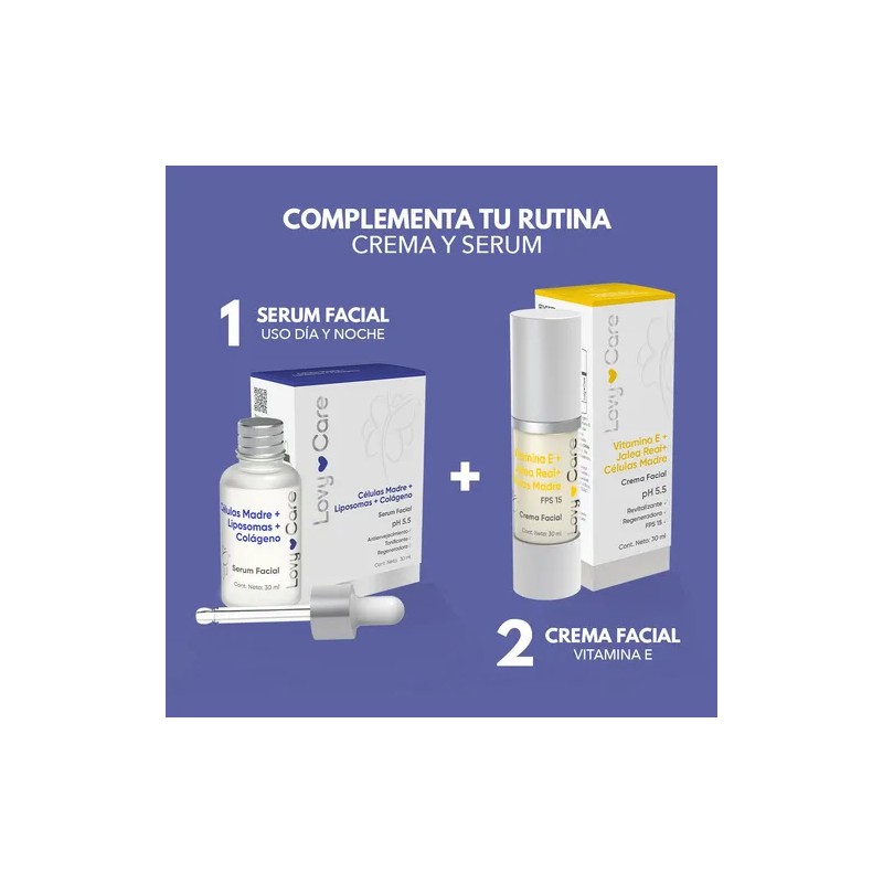 Lovy Care Serum Facial Células Madre Liposomas Colágeno Antiedad 30ml