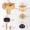 Bedalio RK-17MH Outside Faucet Repair Kit Metal Handle Compatible with