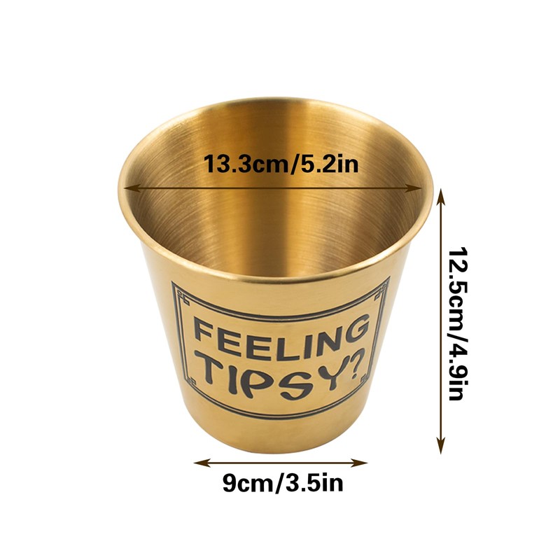 Tip Jar for Bartenders and Musicians, Stainless Steel Money Tip