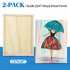 Falling in Art Unfinished Birch Wood Panels Kit for Painting,