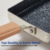 LISOS Ceramic Coating Square Japanese Tamagoyaki Omelette Small Skillet, Non-stick