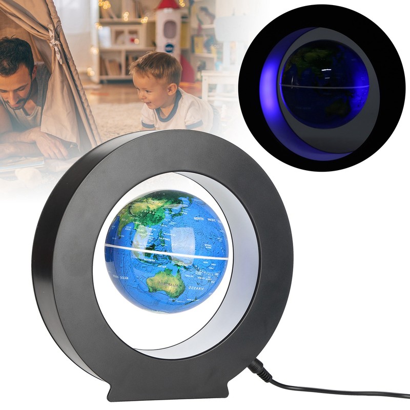 Magnetic Levitation Globe OShap Base World Map Desktop Ball Ornament