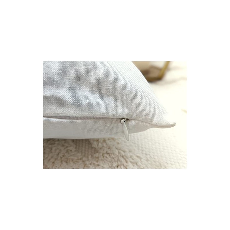 Craftbot 100% Cotton Decorative Throw Pillow Covers (Solid) - Off