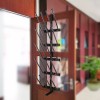 FixtureDisplays 10-Pair Boots Rack 5 Tier Organizer Floor Standing Door