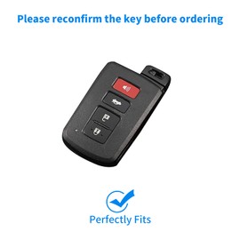 2Pcs for Toyota Key Fob Cover,Premium Soft TPU 360 Protection Key Case for Tacoma Highlander Corolla Sequoia Camry Tundra Avalon RAV4 4Runner Smart Remote Key Holder (Black White)