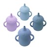 HOYEHOLA Silicone Baby Training Sippy Cup with Straw and Lid