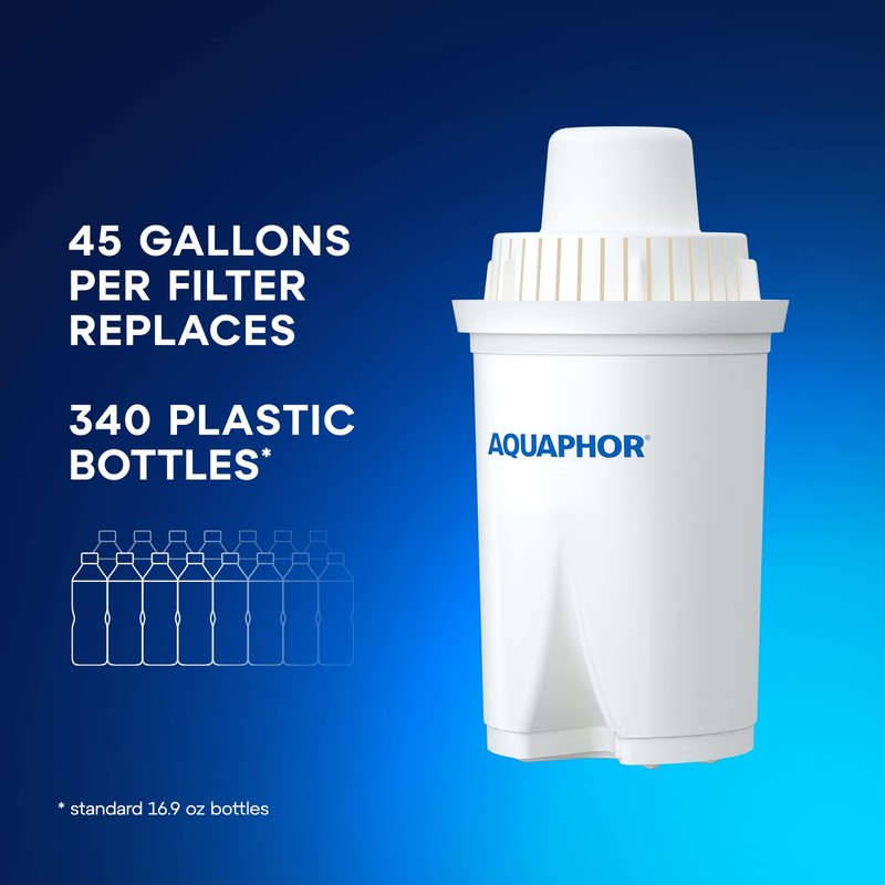 AQUAPHOR B15 Universal Replacement Water Filter cartridges, fits All Brita