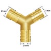Joywayus 3/4" Large（21mm）Hose Barb Y Shaped 3 Way Union Fitting