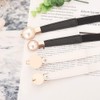 Porbbow Women Skinny Stretchy Waistband Pearl buckle elastic belt decorative