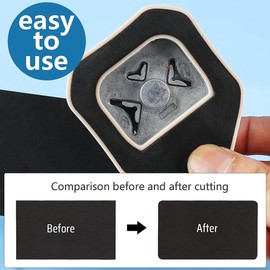 Elqater 3Pcs Corner Rounder Paper Punch in 3 Styles 4/7/10mm Corner Cutter Corner Punches for Paper Crafts, Card Making