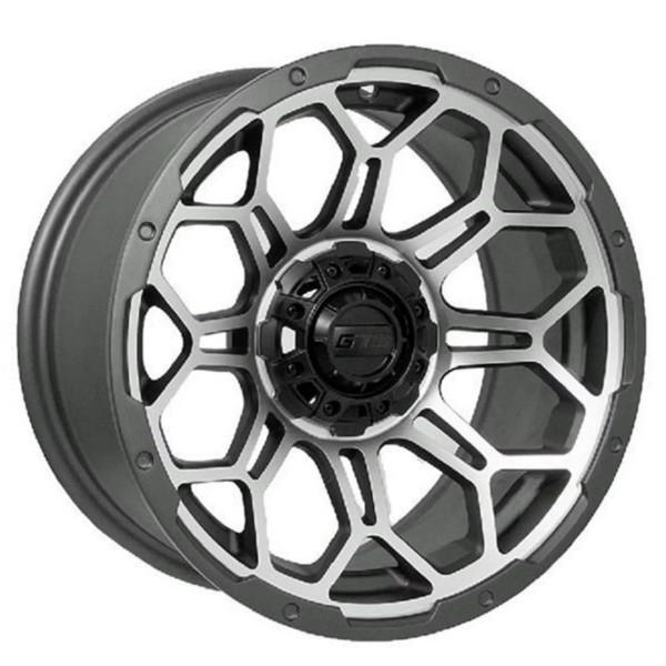 GTW Golf Cart GTW 14x7 Matte Grey Bravo Offroad Wheel