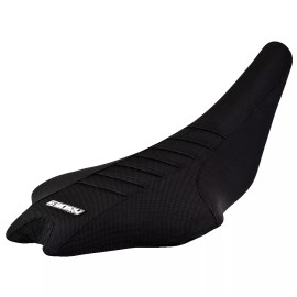 Yamaha YFZ 450R Seat Cover 2009 - 2020   BLACK / BLACK / BLACK RIBBED QUAD #201