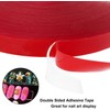 Rotekt 10m Nail Art Adhesive Double-sided Tape Red Film Clear