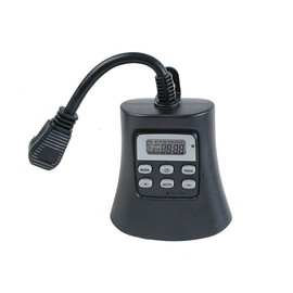 Novelty Lights 15A-DOT Outdoor Timer, Outdoor String Light Christmas Timer, Programable, 15 Amp, UL Listed