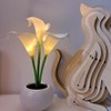 YUNBIAOSEN White Calla Lily Lamp LED Simulation Calla Lily Night