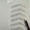 20pcs Pink Microblading Blades 16 Slope 0.15mm Nano Agujas de