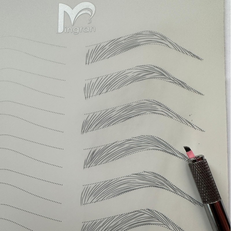 20pcs Pink Microblading Blades 16 Slope 0.15mm Nano Agujas de
