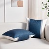 Navy Blue Cushion Covers Soft Decorative Square Throw Pillow Case