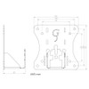 Gladiator Joe Adaptador de Soporte VESA para Brazo de Monitor