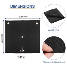 sourcing map Welding Blanket Fireproof 12"x12" 1022 Fahrenheit Working Temp Fiberglass Fire Retardant Blankets for Heat Insulation, Welding Soldering Heat Shield