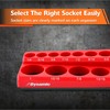 Dynamic Magnetic Socket Organizers, 1/4", 3/8" and 1/2" Drive, SAE