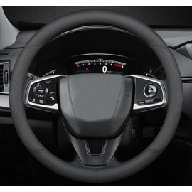 BllXESD Car Steering Wheel Cover Compatible with Ford Ranger 2025 2024 2000-2023 Year, Breathable Premium Leather, Anti-Slip Design, A-Style