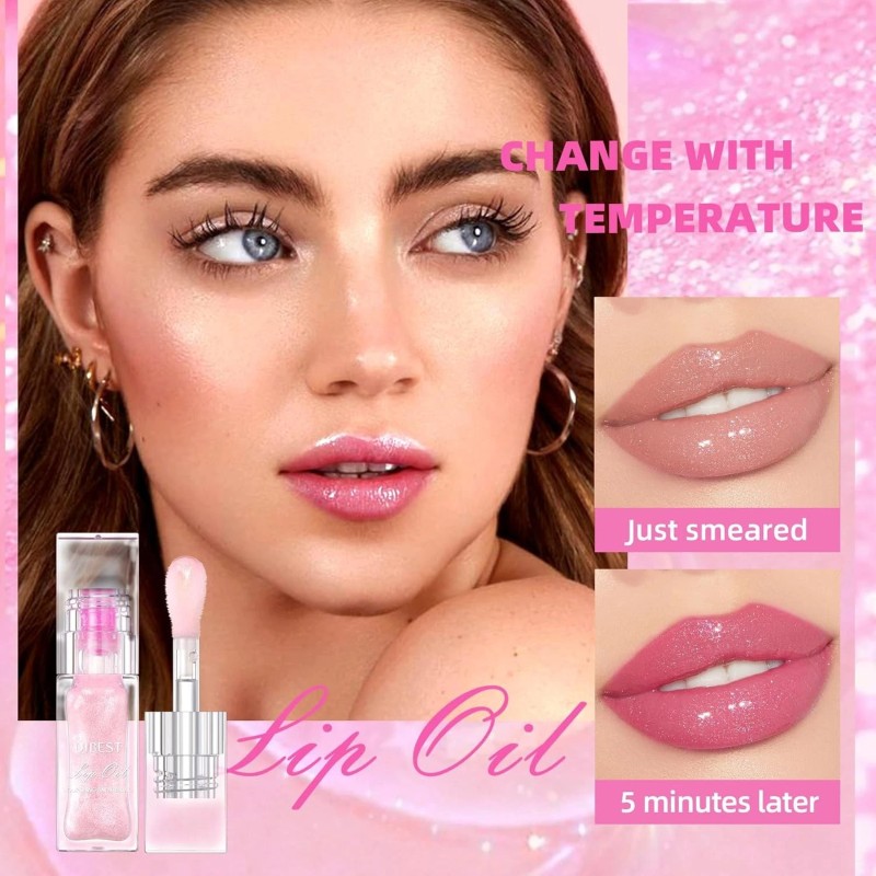 QIBEST Lip oil - Magic Color Changing Moisturizing Lip Glow
