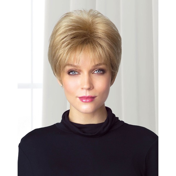 Samy Synthetic Wig by Rene of Paris in Maple Sugar, Cap Size: Average, Length: Short