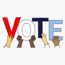 Vote America Mask Sticker Vinyl Bumper Sticker Decal Waterproof 5"