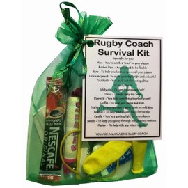 Rugby Coach Survival Kit Gift (Rugby Coach gifts, gift for Rugby Coach, thank you gift for Rugby Coach gift)