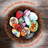 18PCS Rocks for Painting 2”- 3”, Flat River Rocks to