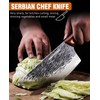 Naitesen 3PCS Hand Forged Butcher Knife Set, Very Sharp Meat