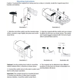 QuickSwitch Garage Door Contact Sensor Security Alarm Switch compare Bosch ISN-C66 Tane C66