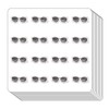 Sunglasses Beach Planner Stickers, 0.5in Monthly Scrapbooking Kids DIY Arts