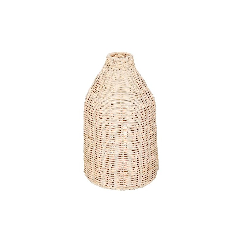Atmosphera Seav Vase Metal and Rattan Height 26 cm Natural