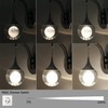 Sedelan LED Crystal Wall Sconce, Moon Modern Wall Light Fixture,