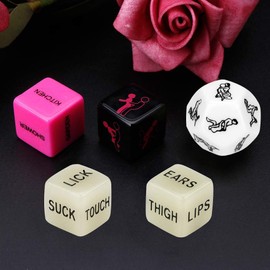 FUNTY Dados románticos para jugar a roles para fiestas de despedida de soltera, regalo novedoso para despedidas de soltera, luna de miel, amante, despedida de soltera, él y ella, asado de novio, recién casados, boda, aniversario, matrimonio