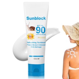 SPF 90+ Sun Cream, Super UV Invisible Sunscreen Serum Moisturiser for Face, High Protection Against UVA & UVB Face Sunscreen for All Skin Types - Anti Wrinkle Prevent Sunburn Refreshing & Non-Greasy