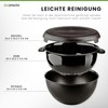 Go Practic Bowl Set with Strainer and Lid, 3 Pieces,