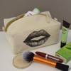 'Kiss Mark' Canvas Wash Bag/Makeup Case (CS00043375)