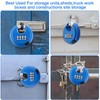 Maitys 4 Digit Combination Locks Stainless Steel Code Disc Lock