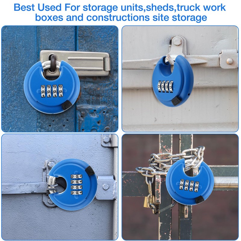 Maitys 4 Digit Combination Locks Stainless Steel Code Disc Lock