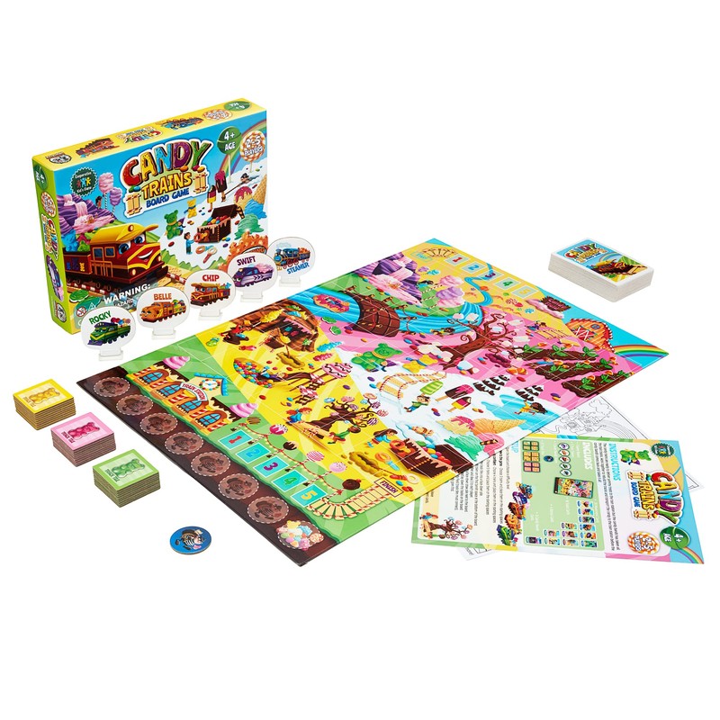 Candy Trains Board Game - A Sweet Sugar Coated Cooperative