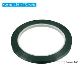 PATIKIL 1/4" Whiteboard Tape, 5 Pack Thin Dry Erase Tape for Graphic Chart Marking DIY Art, Green